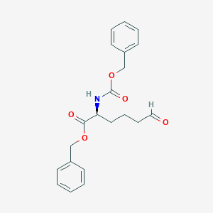 molecular formula C21H23NO5 B13362150 6-Oxo-N-[(phenylmethoxy)carbonyl]-L-norleucine Phenylmethyl Ester 