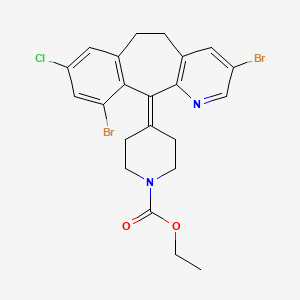 ethyl 4-(3,10-dibromo-8-chloro-5,6-dihydro-11H-benzo[5,6]cyclohepta[1,2-b]pyridin-11-ylidene)piperidine-1-carboxylate