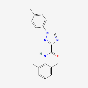 molecular formula C18H18N4O B13362176 N-(2,6-dimethylphenyl)-1-(4-methylphenyl)-1H-1,2,4-triazole-3-carboxamide 