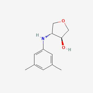 (3S,4R)-4-((3,5-Dimethylphenyl)amino)tetrahydrofuran-3-ol