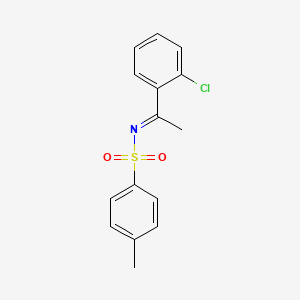 molecular formula C15H14ClNO2S B13362194 N-(1-(2-Chlorophenyl)ethylidene)-4-methylbenzenesulfonamide 