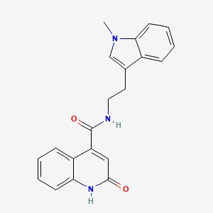 2-hydroxy-N-[2-(1-methyl-1H-indol-3-yl)ethyl]quinoline-4-carboxamide