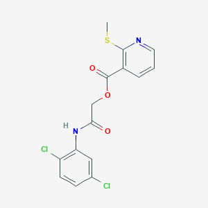 2-((2,5-Dichlorophenyl)amino)-2-oxoethyl 2-(methylthio)nicotinate