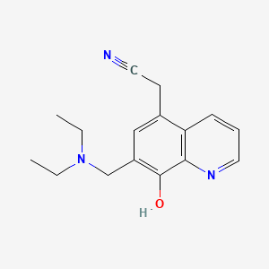 {7-[(Diethylamino)methyl]-8-hydroxy-5-quinolinyl}acetonitrile