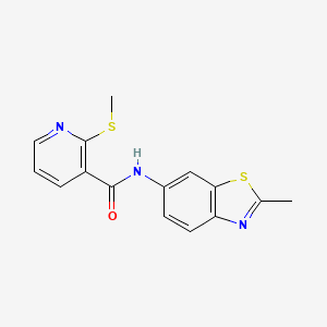 N-(2-Methylbenzo[d]thiazol-6-yl)-2-(methylthio)nicotinamide