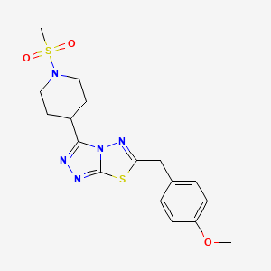 6-(4-Methoxybenzyl)-3-[1-(methylsulfonyl)-4-piperidinyl][1,2,4]triazolo[3,4-b][1,3,4]thiadiazole