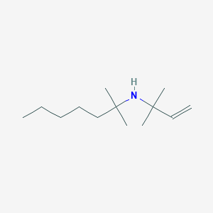 2-Methyl-N-(2-methylbut-3-en-2-yl)heptan-2-amine