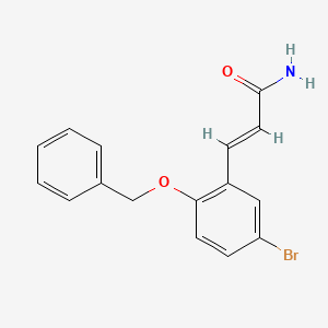 3-[2-(Benzyloxy)-5-bromophenyl]acrylamide