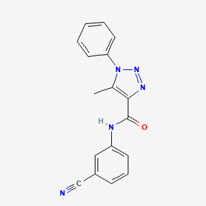 N-(3-cyanophenyl)-5-methyl-1-phenyl-1H-1,2,3-triazole-4-carboxamide