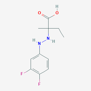 2-(2-(3,4-Difluorophenyl)hydrazinyl)-2-methylbutanoic acid