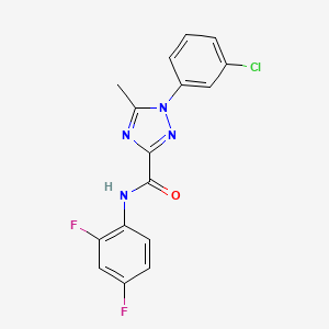 1-(3-chlorophenyl)-N-(2,4-difluorophenyl)-5-methyl-1H-1,2,4-triazole-3-carboxamide