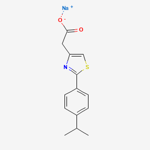 molecular formula C14H14NNaO2S B13362362 Sodium 2-(2-(4-isopropylphenyl)thiazol-4-yl)acetate 