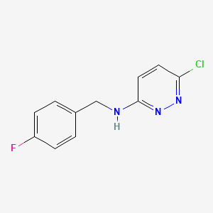 molecular formula C11H9ClFN3 B1336239 N-(4-氟苄基)-6-氯吡哒嗪-3-胺 CAS No. 872102-12-0