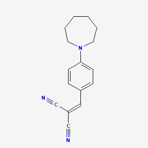 molecular formula C16H17N3 B1336241 (4-氮杂环-1-基亚苄基)丙二腈 CAS No. 199297-13-7