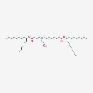 Heptadecan-9-yl 8-((2-hydroxyethyl)(4-oxo-4-(pentadecan-7-yloxy)butyl)amino)octanoate