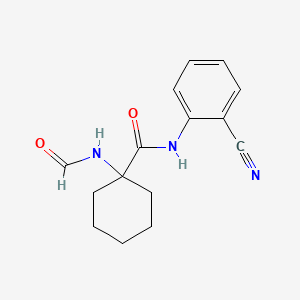 N-(2-cyanophenyl)-1-(formylamino)cyclohexanecarboxamide