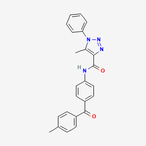 5-methyl-N-[4-(4-methylbenzoyl)phenyl]-1-phenyl-1H-1,2,3-triazole-4-carboxamide