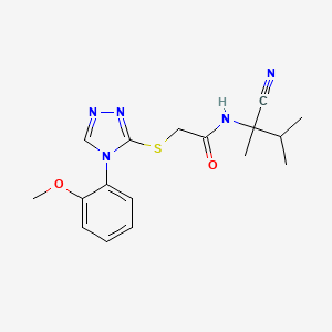 N-(1-cyano-1,2-dimethylpropyl)-2-{[4-(2-methoxyphenyl)-4H-1,2,4-triazol-3-yl]sulfanyl}acetamide