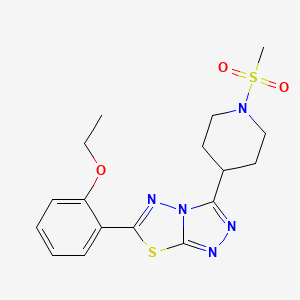 6-(2-Ethoxyphenyl)-3-[1-(methylsulfonyl)-4-piperidinyl][1,2,4]triazolo[3,4-b][1,3,4]thiadiazole