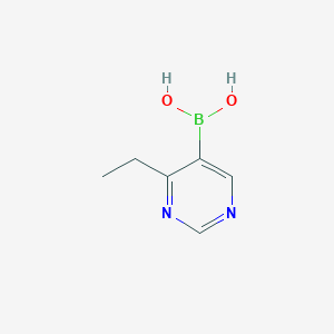 molecular formula C6H9BN2O2 B13362492 (4-Ethylpyrimidin-5-yl)boronic acid 