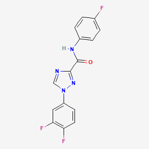 1-(3,4-difluorophenyl)-N-(4-fluorophenyl)-1H-1,2,4-triazole-3-carboxamide