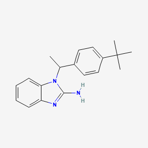 1-[1-(4-tert-butylphenyl)ethyl]-1H-benzimidazol-2-amine