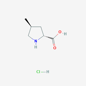 molecular formula C6H12ClNO2 B13362526 (2R,4S)-4-methylpyrrolidine-2-carboxylic acid HCl 