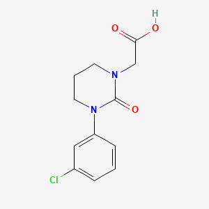 (3-(3-chlorophenyl)-2-oxotetrahydro-1(2H)-pyrimidinyl)acetic acid