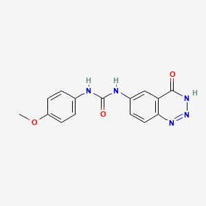 1-(4-Hydroxy-1,2,3-benzotriazin-6-yl)-3-(4-methoxyphenyl)urea