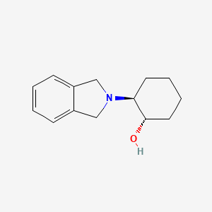 molecular formula C14H19NO B13362562 (1S,2S)-2-(Isoindolin-2-yl)cyclohexan-1-ol 