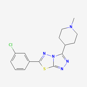 6-(3-Chlorophenyl)-3-(1-methyl-4-piperidinyl)[1,2,4]triazolo[3,4-b][1,3,4]thiadiazole