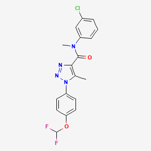 N-(3-chlorophenyl)-1-[4-(difluoromethoxy)phenyl]-N,5-dimethyl-1H-1,2,3-triazole-4-carboxamide