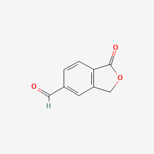 molecular formula C9H6O3 B1336275 1-氧代-1,3-二氢异苯并呋喃-5-甲醛 CAS No. 333333-34-9