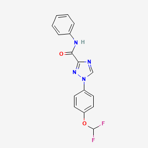 1-[4-(difluoromethoxy)phenyl]-N-phenyl-1H-1,2,4-triazole-3-carboxamide