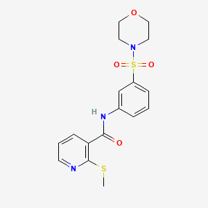 2-(Methylthio)-N-(3-(morpholinosulfonyl)phenyl)nicotinamide