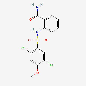 2-{[(2,5-Dichloro-4-methoxyphenyl)sulfonyl]amino}benzamide