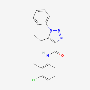 N-(3-chloro-2-methylphenyl)-5-ethyl-1-phenyl-1H-1,2,3-triazole-4-carboxamide