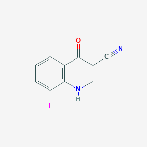 molecular formula C10H5IN2O B13362885 4-Hydroxy-8-iodoquinoline-3-carbonitrile 