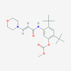 2,4-Di-tert-butyl-5-(3-morpholinoacrylamido)phenyl methyl carbonate