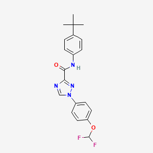 N-(4-tert-butylphenyl)-1-[4-(difluoromethoxy)phenyl]-1H-1,2,4-triazole-3-carboxamide