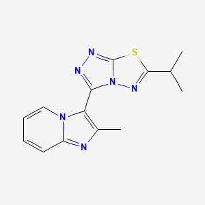 3-(6-Isopropyl[1,2,4]triazolo[3,4-b][1,3,4]thiadiazol-3-yl)-2-methylimidazo[1,2-a]pyridine