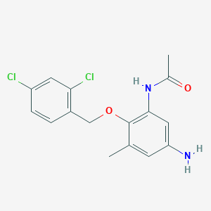 N-{5-amino-2-[(2,4-dichlorobenzyl)oxy]-3-methylphenyl}acetamide