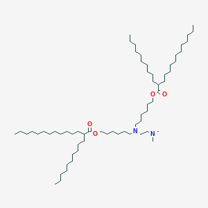 molecular formula C64H128N2O4 B13362977 ((2-(Dimethylamino)ethyl)azanediyl)bis(hexane-6,1-diyl) bis(2-decyltetradecanoate) 