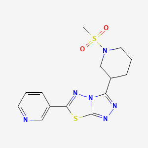 3-[1-(Methylsulfonyl)-3-piperidinyl]-6-(3-pyridinyl)[1,2,4]triazolo[3,4-b][1,3,4]thiadiazole