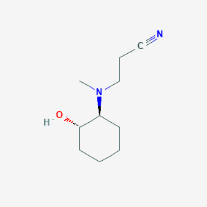 3-(((1S,2S)-2-Hydroxycyclohexyl)(methyl)amino)propanenitrile