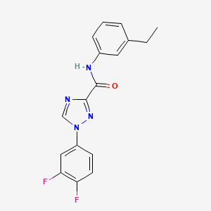 1-(3,4-difluorophenyl)-N-(3-ethylphenyl)-1H-1,2,4-triazole-3-carboxamide