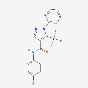 N-(4-bromophenyl)-1-(2-pyridinyl)-5-(trifluoromethyl)-1H-pyrazole-4-carboxamide