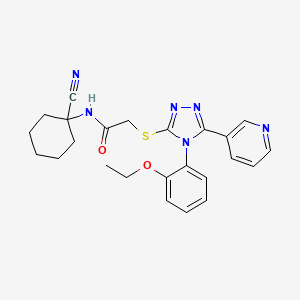 N-(1-Cyanocyclohexyl)-2-((4-(2-ethoxyphenyl)-5-(pyridin-3-yl)-4H-1,2,4-triazol-3-yl)thio)acetamide