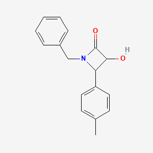 1-Benzyl-3-hydroxy-4-(4-methylphenyl)-2-azetidinone