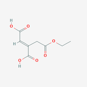 molecular formula C8H10O6 B13363116 2-(2-Ethoxy-2-oxoethyl)fumaric acid 